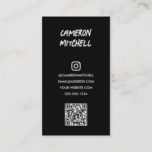 Carte D'appel Code QR photo de l'étudiant (Dos)