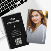 Carte D'appel Code QR photo de l'étudiant