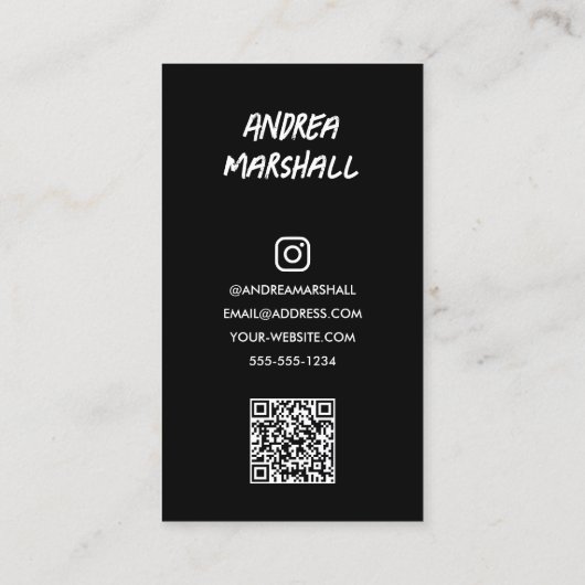 Carte D'appel Code QR photo de l'étudiant (Dos)