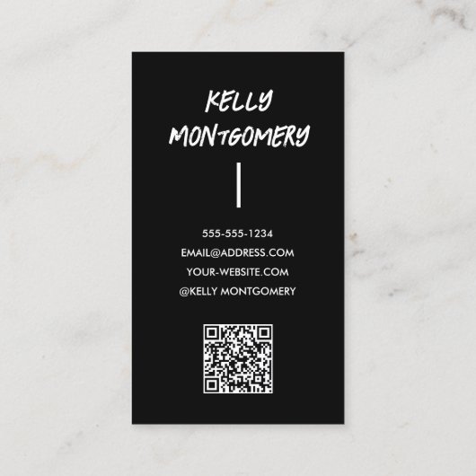 Carte D'appel Code QR photo de l'étudiant (Dos)