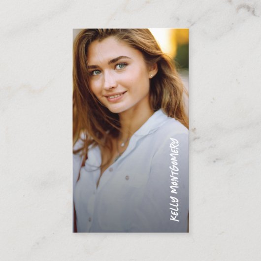 Carte D'appel Code QR photo de l'étudiant (Devant)