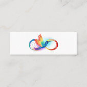 Carte D'appel Colibri arc-en-ciel avec symbole Infinity (Devant)