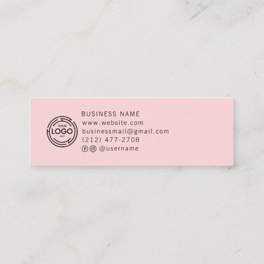 Carte D'appel Collection d'oreilles simple pour logo personnalis (Dos)