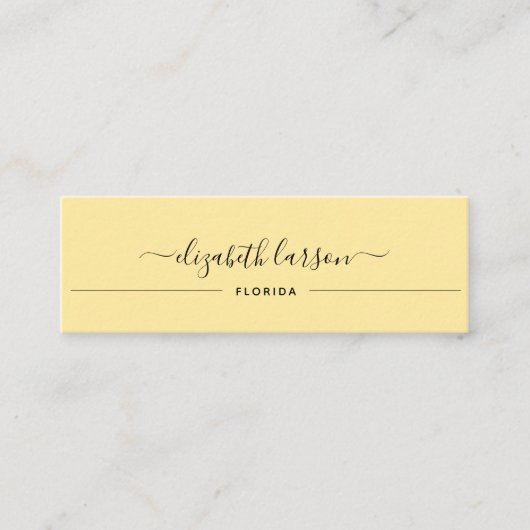 Carte D'appel Collection Elegance Simple Gold (Devant)
