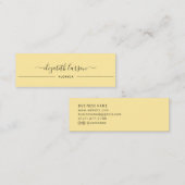 Carte D'appel Collection Elegance Simple Gold (Devant / Derrière)