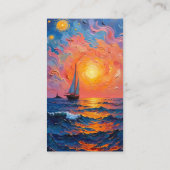 Carte D'appel Commémoration de la prière photo du bateau de Suns (Dos)