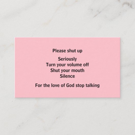 Carte D'appel Communication directe pour l'excès vertical (Devant)