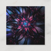Carte D'appel Conception Abstraite des fleurs fractales. (Devant)