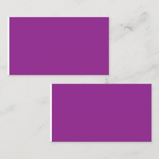 Carte D'appel Conception avec un Arrière - plan violet étonnant (Devant / Derrière)