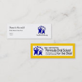 Carte D'appel Conception Carte-Mince de parent de JWPOSD (Devant / Derrière)