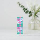 Carte D'appel Conception de fleurs vibrantes en fleurs (Debout devant)