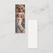 Carte D'appel Conception de personnage de chat animé 3D chic et (Devant / Derrière)