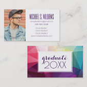 Carte D'appel Conception moderne de l'obtention du diplôme | de (Devant / Derrière)