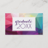 Carte D'appel Conception moderne de l'obtention du diplôme | de (Dos)