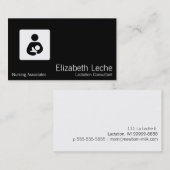 Carte D'appel Consultant en matière de lactation (Devant / Derrière)