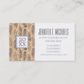 Carte D'appel Contour ethnique de plume de l'obtention du (Dos)