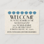 Carte d'appel coquille élégante / Contacts / Affai (Dos)