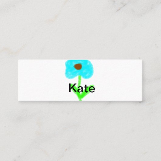 Carte D'appel Couleur d'eau bleu vert ajouter votre nom texte pe (Devant)
