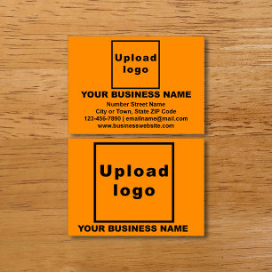 Carte d'appel couleur orange de marque commerciale