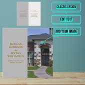 Carte d'appel Couples avec photo complète (Gris Ca