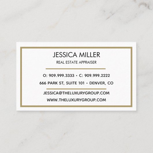 Carte D'appel Cravate Noir Or Moderne Luxe Élégant Logo Script (Dos)