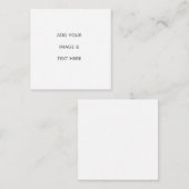 Carte D'appel Create Your Own white  (Devant / Derrière)