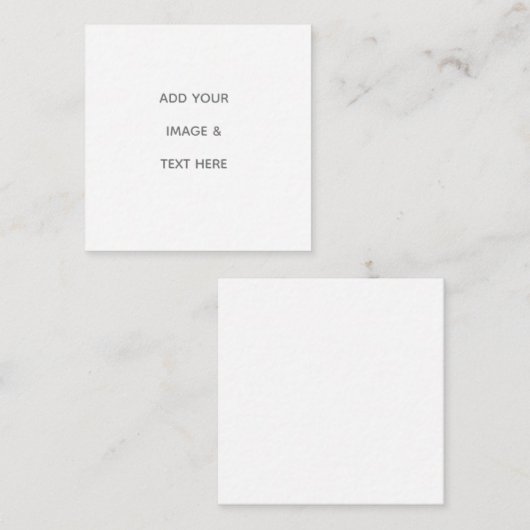 Carte D'appel Create Your Own white  (Devant / Derrière)