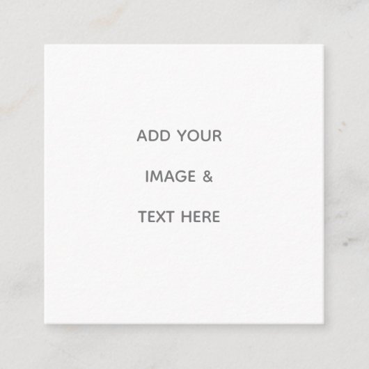 Carte D'appel Create Your Own white  (Devant)