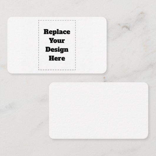 Carte D'appel Create Your Own white  (Devant / Derrière)