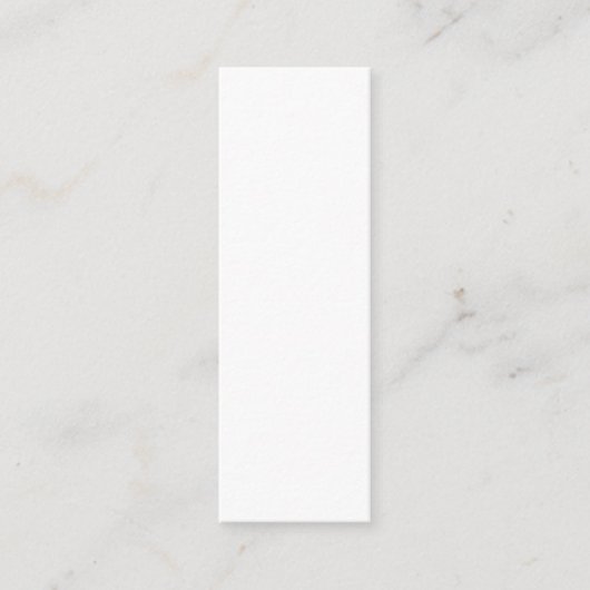 Carte D'appel Create Your Own white simple (Devant)