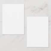 Carte D'appel Create Your Own white simple (Devant / Derrière)
