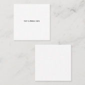 Carte D'appel Créez votre propre blanc (Devant / Derrière)