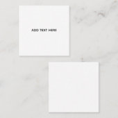 Carte D'appel Créez votre propre blanc  (Devant / Derrière)