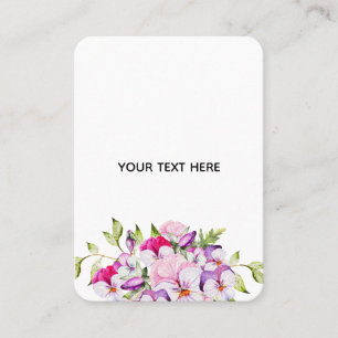 Carte D'appel Créez votre propre bordure florale colorée