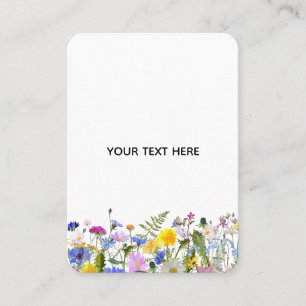Carte D'appel Créez Votre Propre Floral Coloré