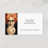 Carte d'appel Crystal Ball du caisson Fortune vint (Dos)