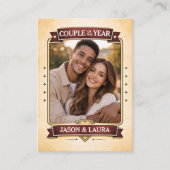 Carte D'appel Custom Couple Trading Card, Custom Anniversary  (Devant)