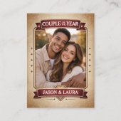 Carte D'appel Custom Couple Trading Card, Custom Anniversary  (Devant)