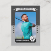 Carte D'appel Custom Golf Trading Card, Personalized Golfer Card (Devant)