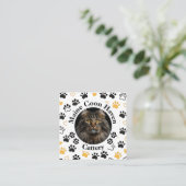Carte D'appel Custom Maine Coon Cattery Square Business Card  (Debout devant)