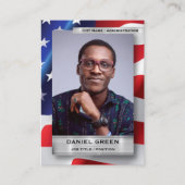Carte D'appel Custom Public Service Trading Card, American Flag (Devant)