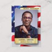 Carte D'appel Custom Public Service Trading Card, American Flag  (Devant)