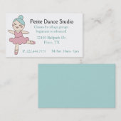 Carte D'appel Cute Dance Studio Personnalisé (Devant / Derrière)