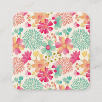 Carte D'appel Dames Motifs Fleurs Artistes Pastel Designer