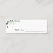 Carte D'appel Date Night Ideas Eucalyptus Mariage Fête des marié (Devant)