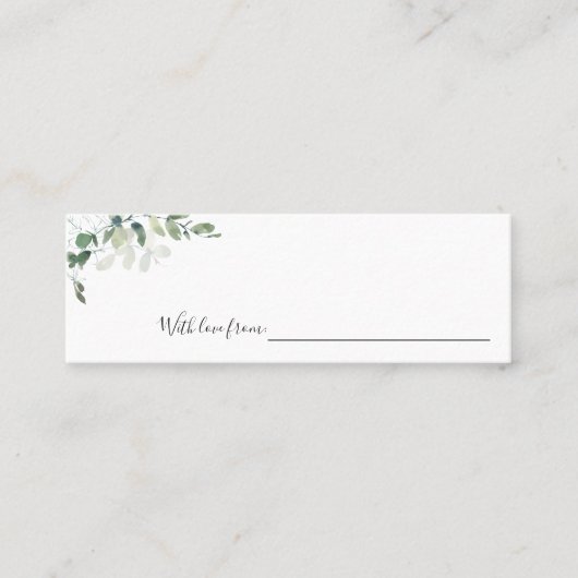 Carte D'appel Date Night Ideas Eucalyptus Mariage Fête des marié (Devant)