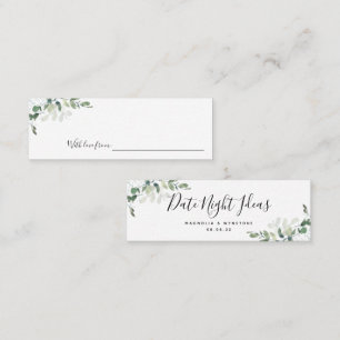 Carte D'appel Date Night Ideas Eucalyptus Mariage Fête des marié