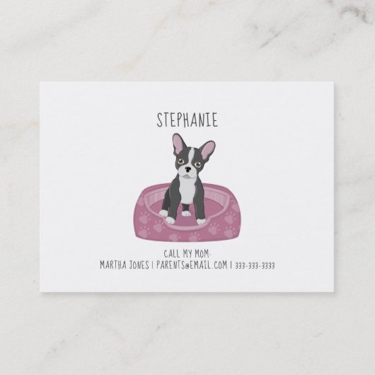 Carte d'appel de date d'anniversaire de l'associat (Dos)