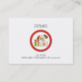 Carte d'appel de date d'anniversaire du marionnett (Dos)