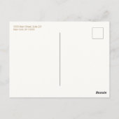 Carte d'appel de Flamant rose d'aquarelle rose (Dos)